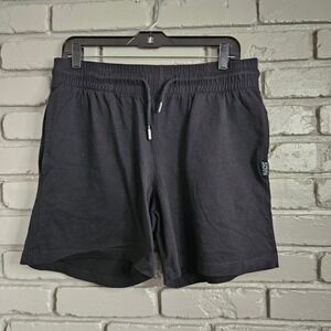 NADS Commando Shorts Mens XL Black Organic Cotton Lounge Sleep Shorts Drawstring